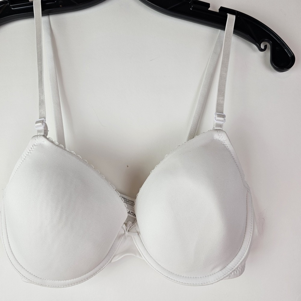 Maidenform Women's White T-Shirt Bra 0424 34D Underwire Basic